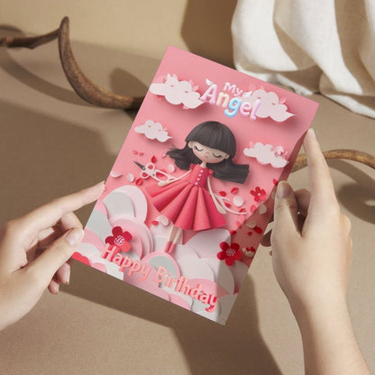 Daughter Birthday Greeting Card with Envelope