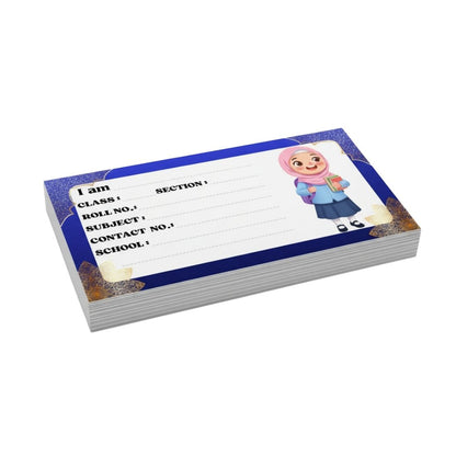 Kids Name Slips Cartoon Printed - Pack of 36 - Self Fill in