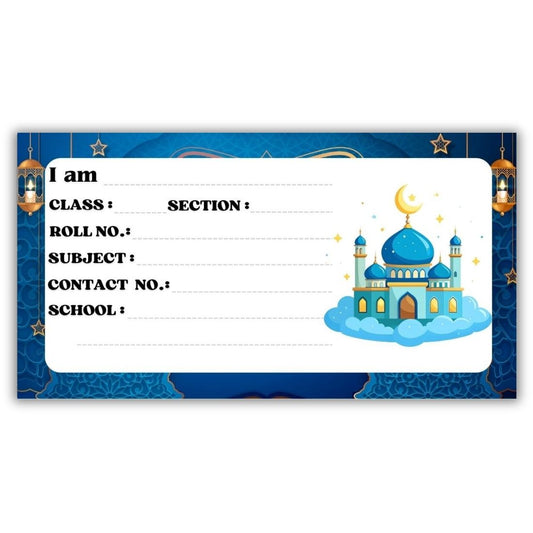 Kids Name Slips Cartoon Printed - Pack of 36 - Self Fill in