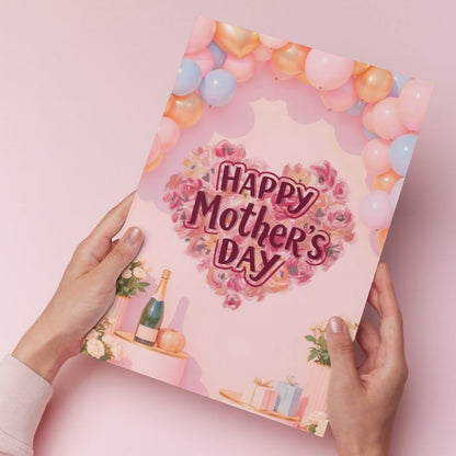 Mother's Day Greeting Card with Envelope - Gift for Mom