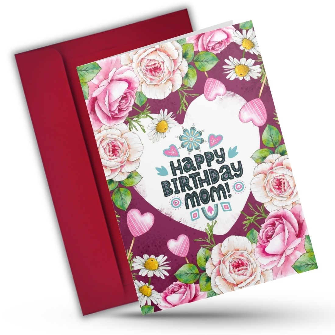 Mother Birthday Greeting Card with Envelope