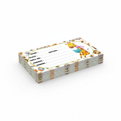 Kids Name Slips Cartoon Printed - Pack of 36 - Self Fill in