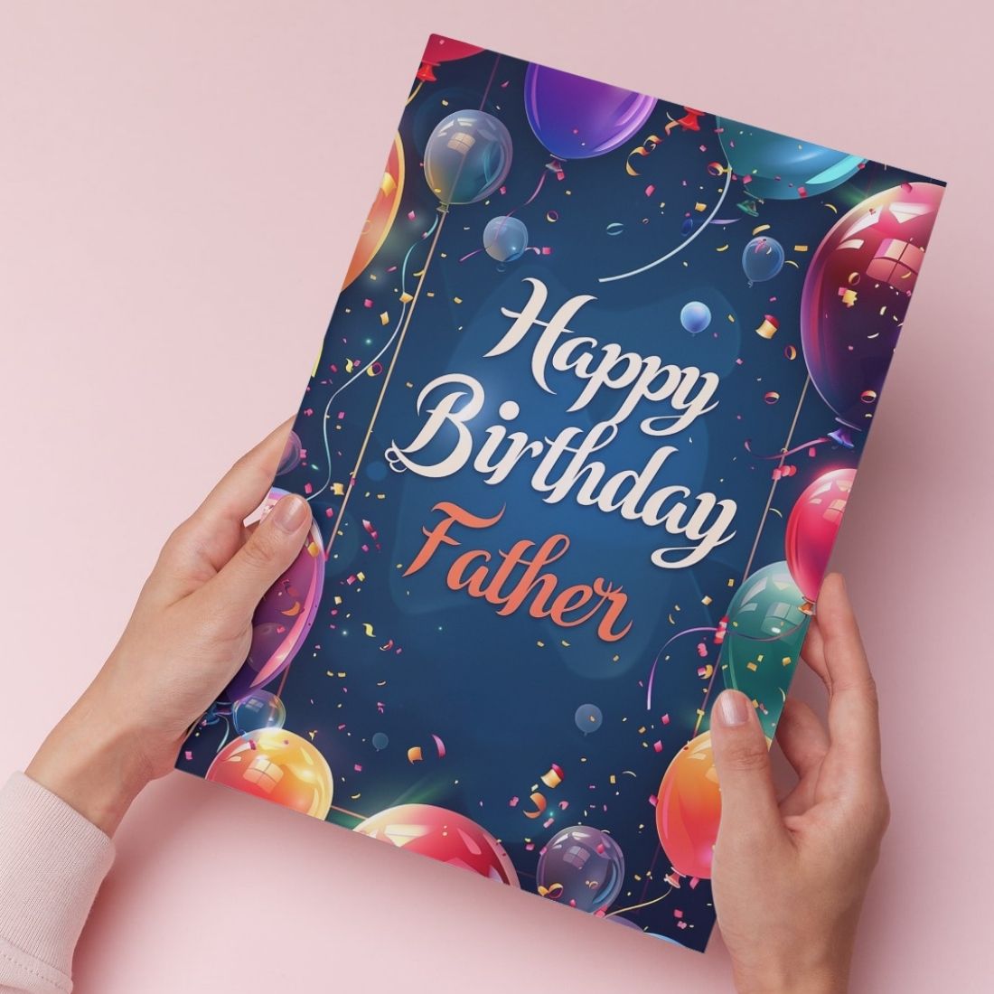 Happy Birthday Card for Dad — Printed Greeting Card with Envelope