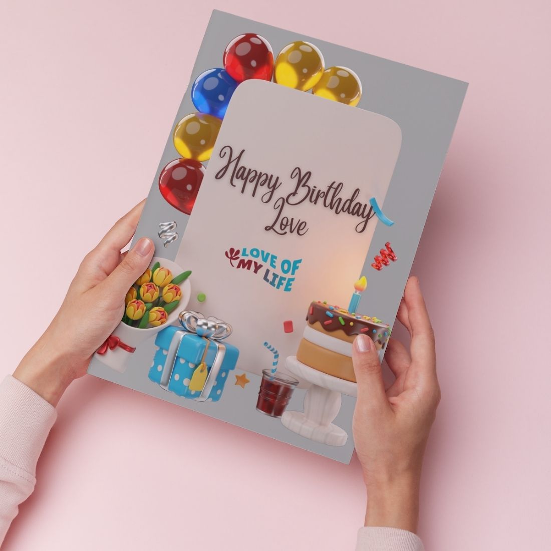 Love Birthday Greeting Card