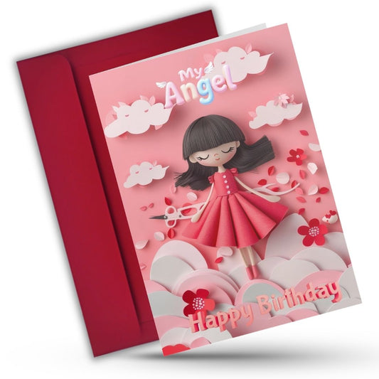 Daughter Birthday Greeting Card with Envelope