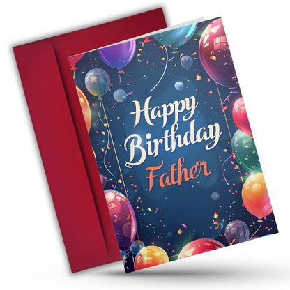 Happy Birthday Card for Dad — Printed Greeting Card with Envelope