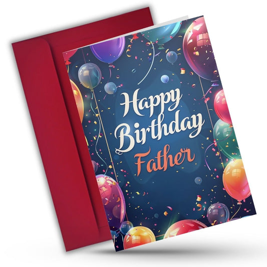 Happy Birthday Card for Dad — Printed Greeting Card with Envelope