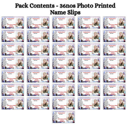 Kids Photo Name Slips Pack of 36