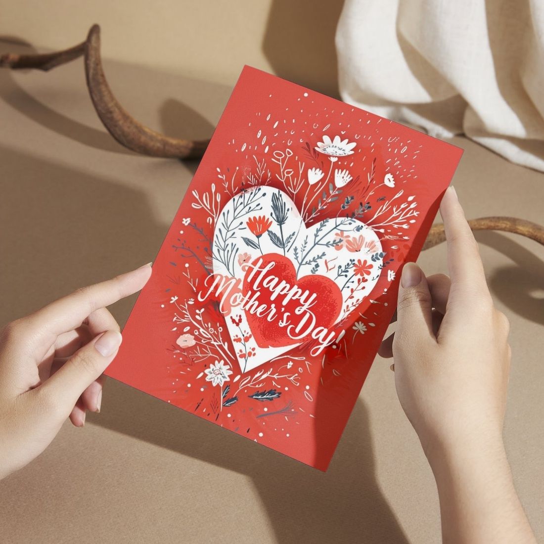 Mother's Day Greeting Card with Envelope - Gift for Mom