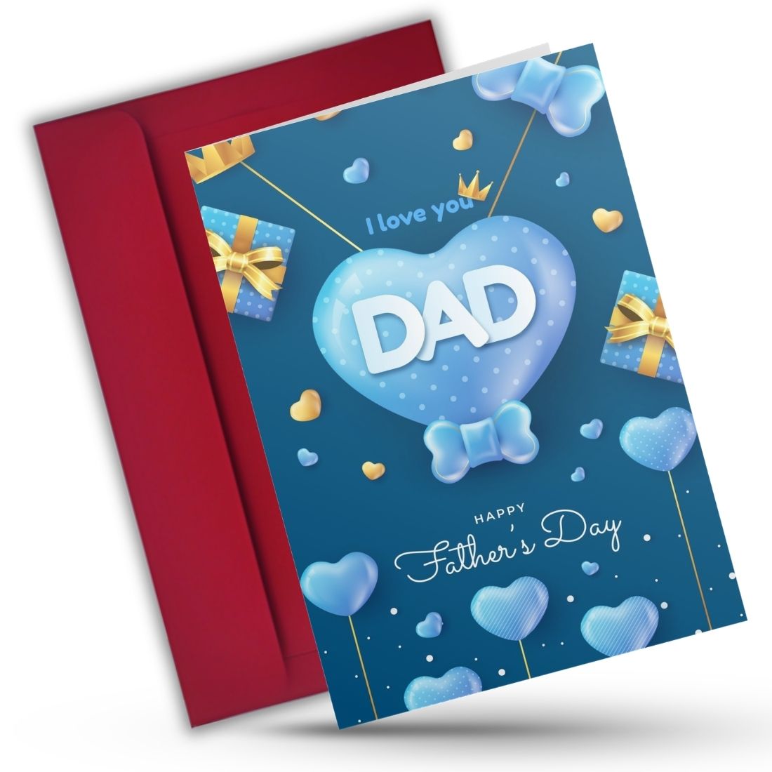 Father's Day Card for Dad — Printed Greeting Card with Envelope
