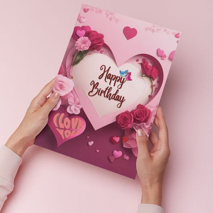 Love Birthday Greeting Card
