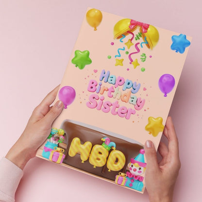 Sister Birthday Greeting Card with Envelope