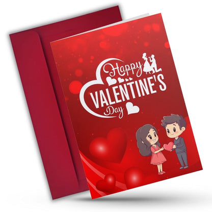 Valentine's Day Greeting Card with Envelope