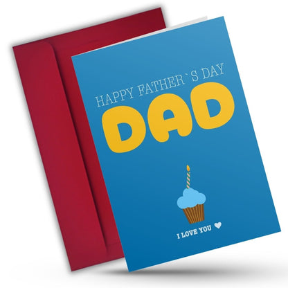 Father's Day Card for Dad — Printed Greeting Card with Envelope