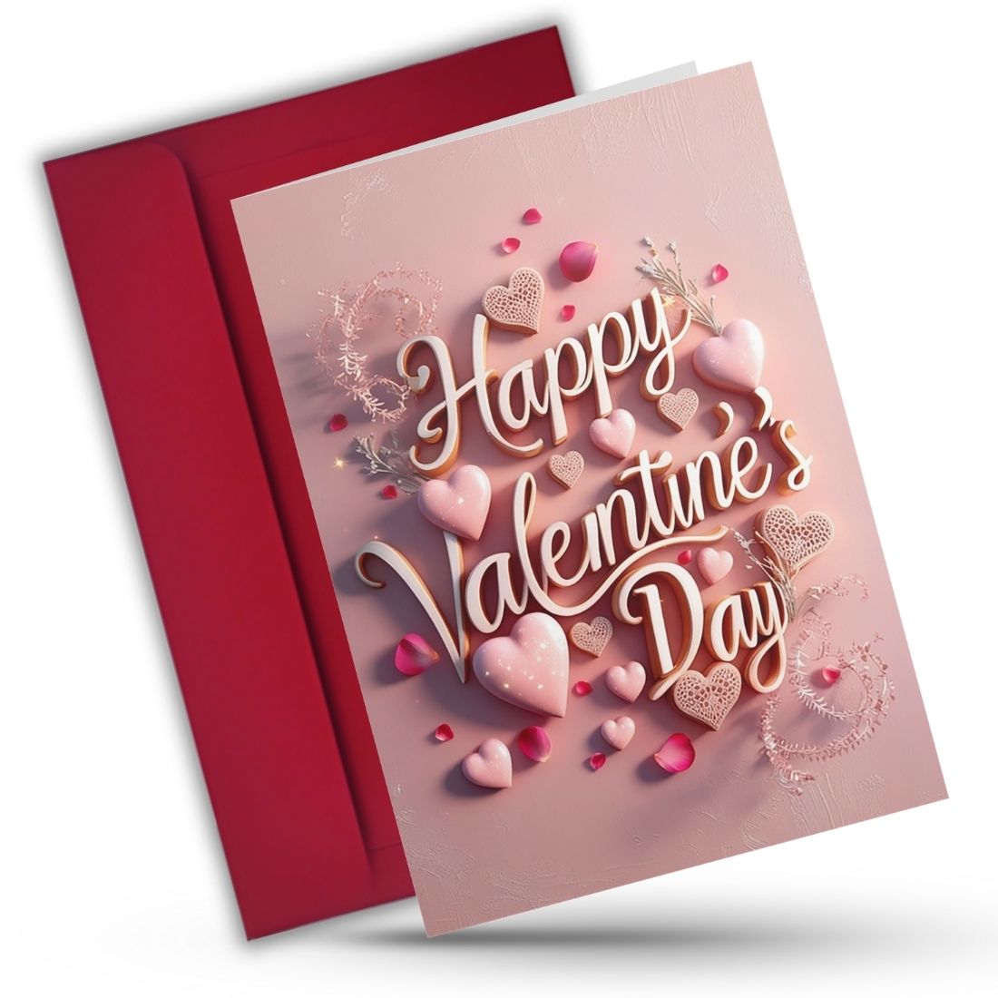Valentine's Day Greeting Card with Envelope