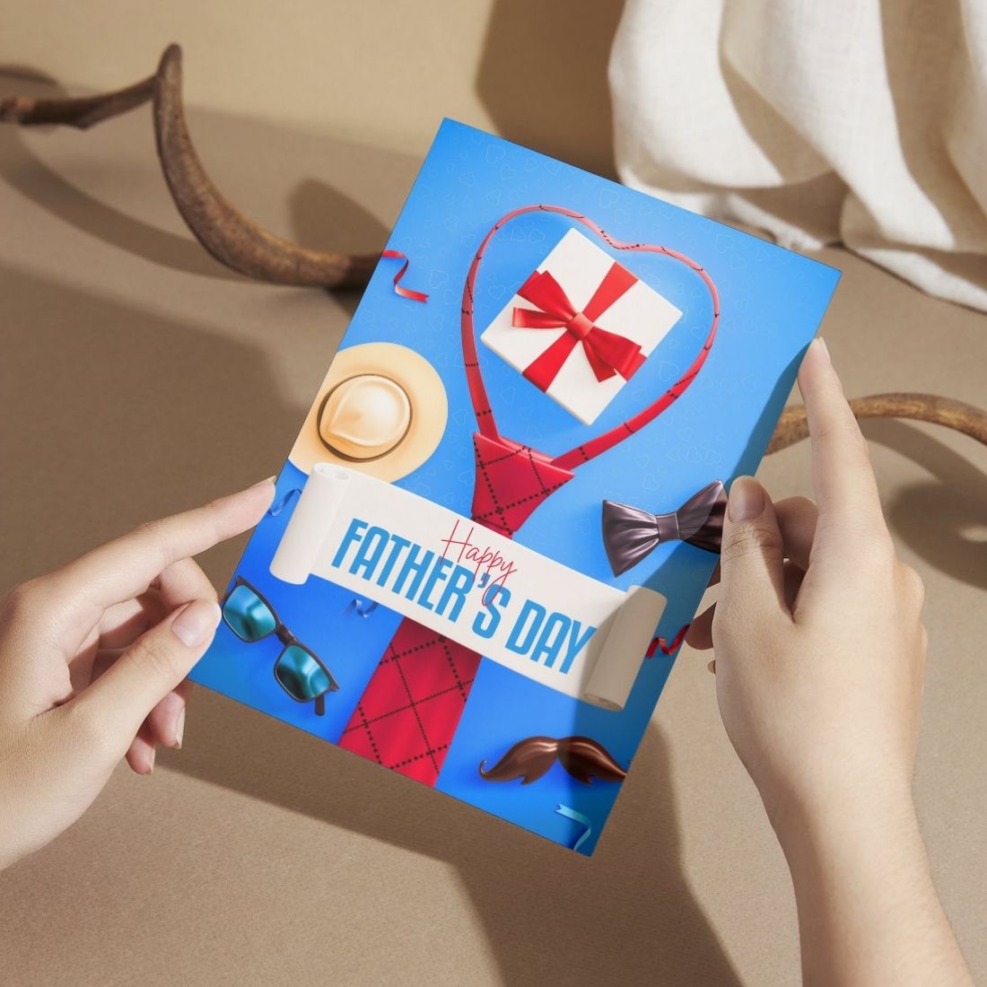 Father's Day Card for Dad — Printed Greeting Card with Envelope