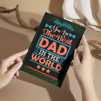Happy Birthday Card for Dad — Printed Greeting Card with Envelope