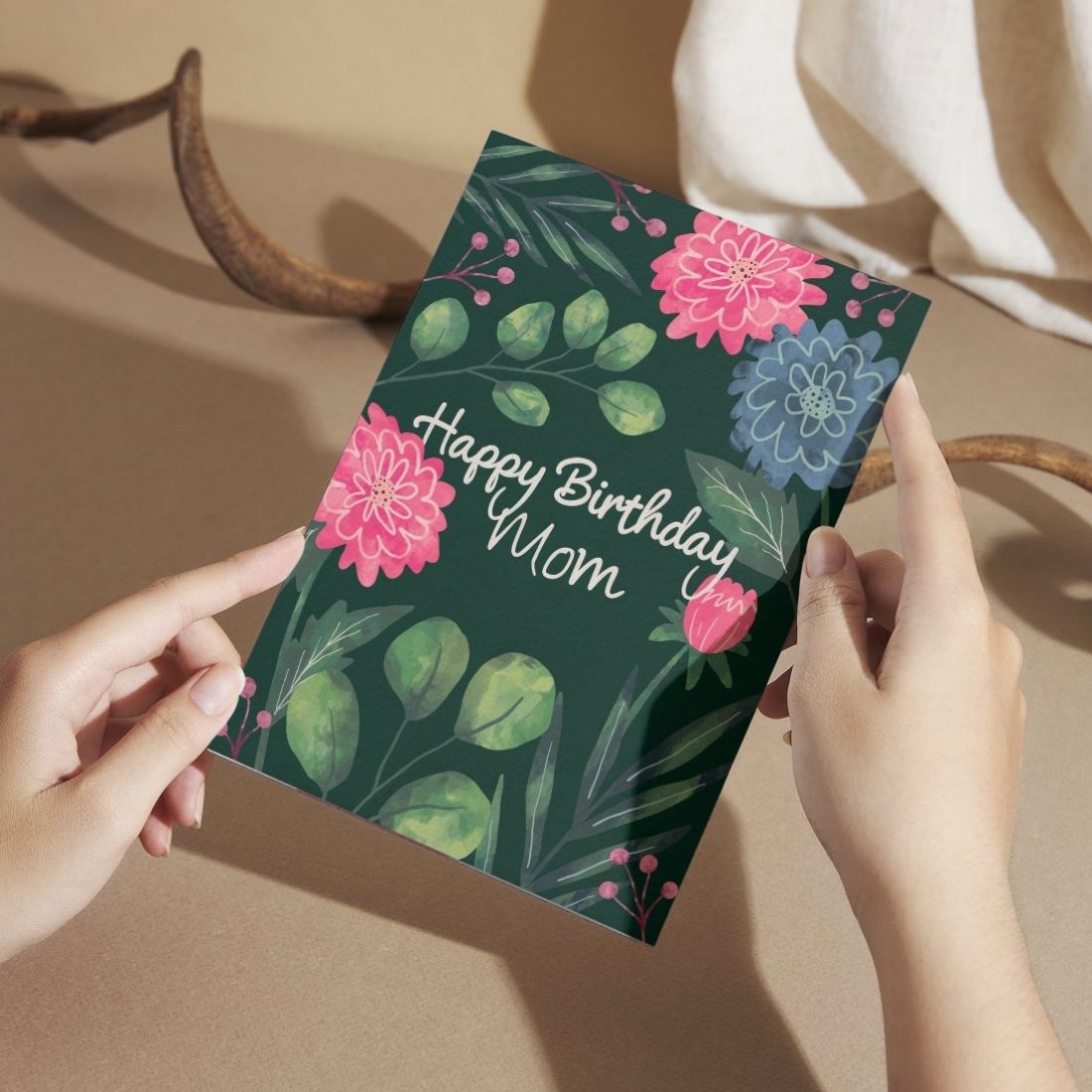 Mother Birthday Greeting Card with Envelope