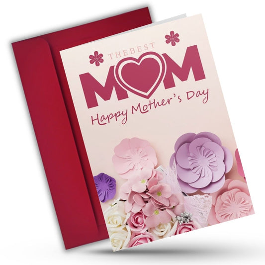 Mother's Day Greeting Card with Envelope - Gift for Mom