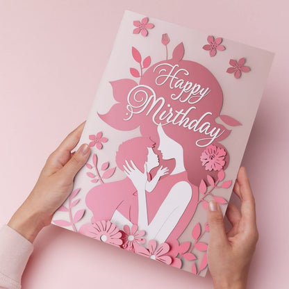 Mother Birthday Greeting Card with Envelope