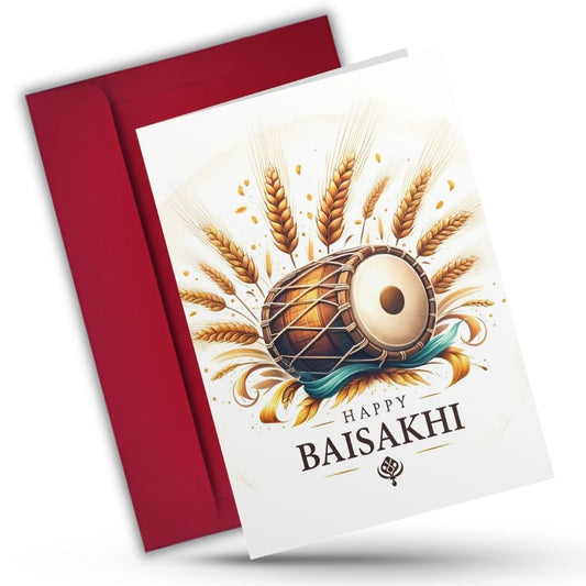 Baisakhi Festival Greeting Card with Envelope