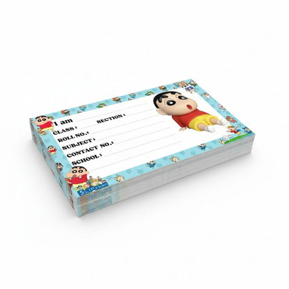 Kids Name Slips Cartoon Printed - Pack of 36 - Self Fill in