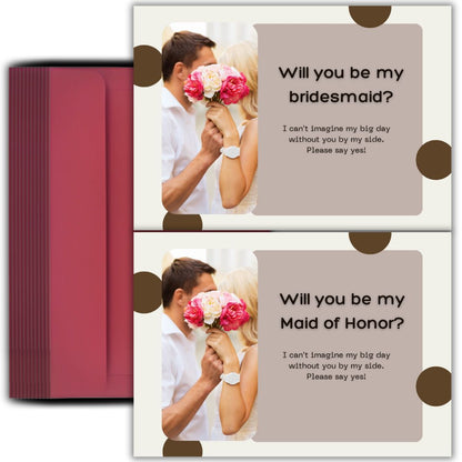 Bridesmaid Proposal Invitation Cards 5.8x8.3inch | Wedding Invite