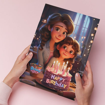 Daughter Birthday Greeting Card with Envelope