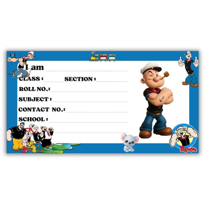 Kids Name Slips Cartoon Printed - Pack of 36 - Self Fill in