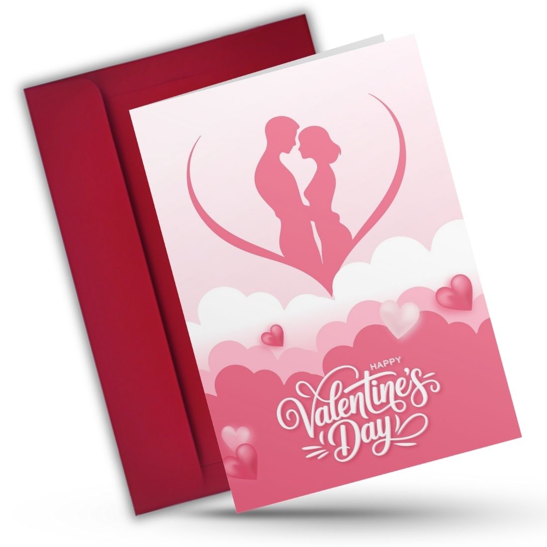 Valentine's Day Greeting Card with Envelope