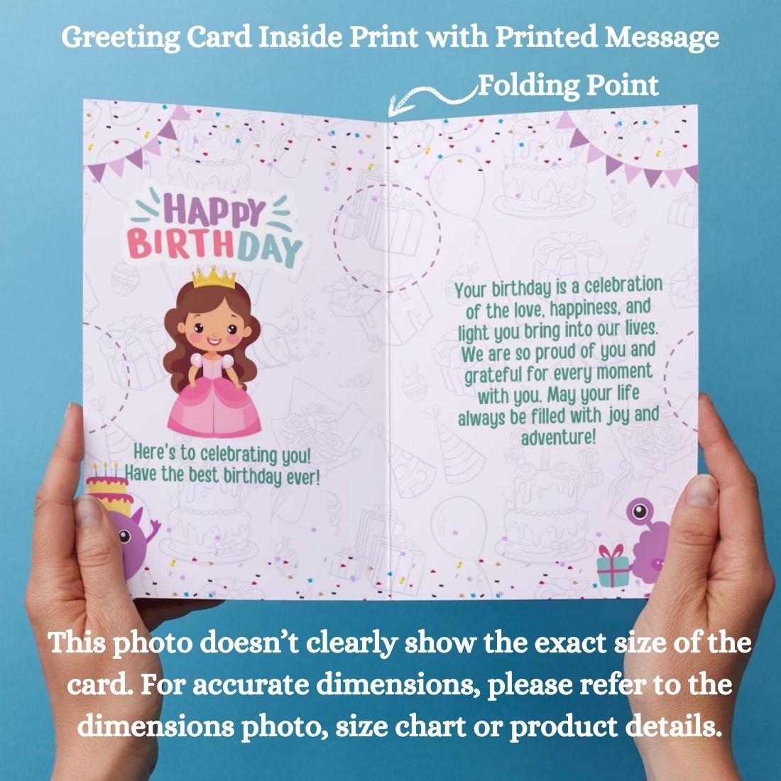 Daughter Birthday Greeting Card with Envelope
