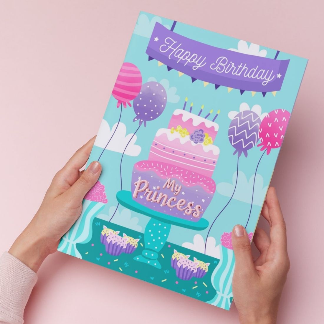 Daughter Birthday Greeting Card with Envelope
