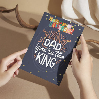 Happy Birthday Card for Dad — Printed Greeting Card with Envelope