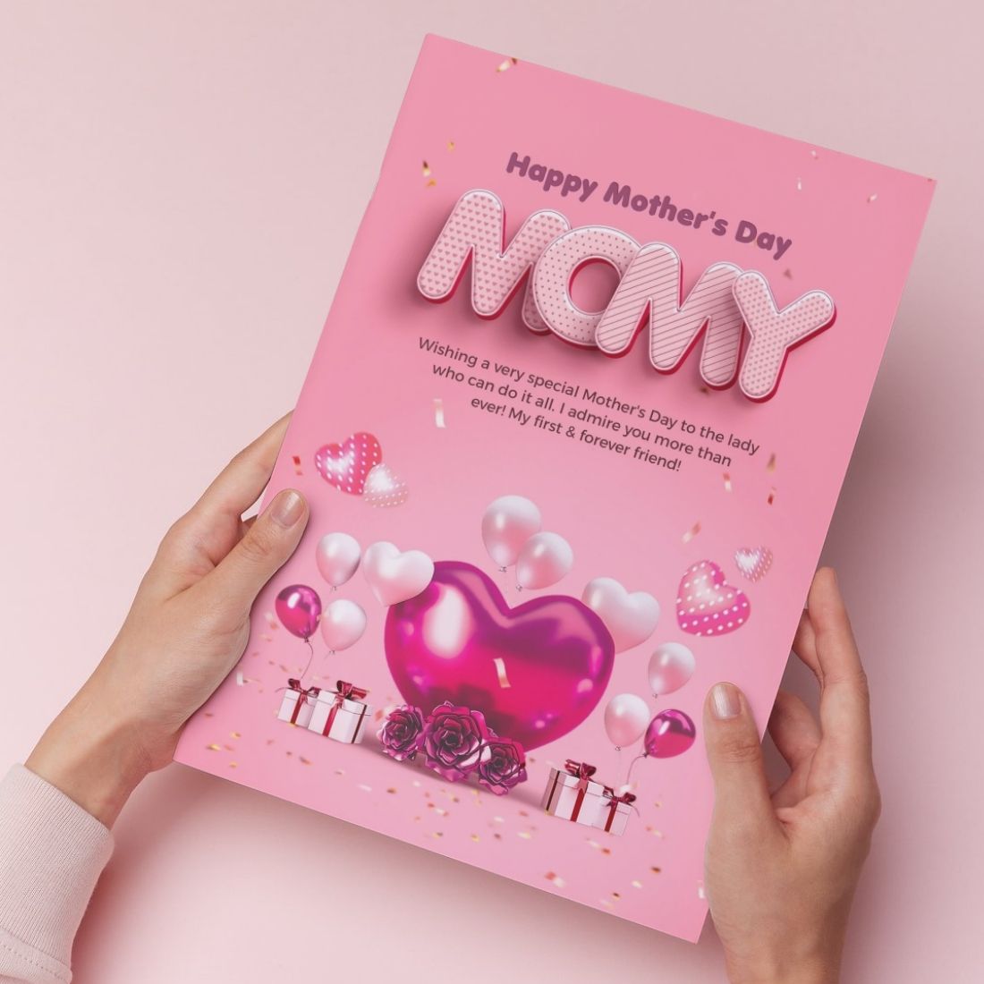 Mother's Day Greeting Card with Envelope - Gift for Mom