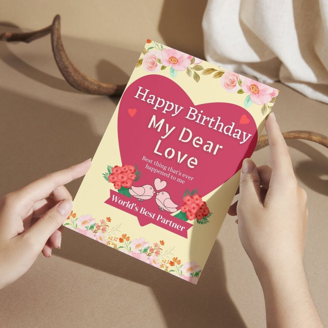 Love Birthday Greeting Card