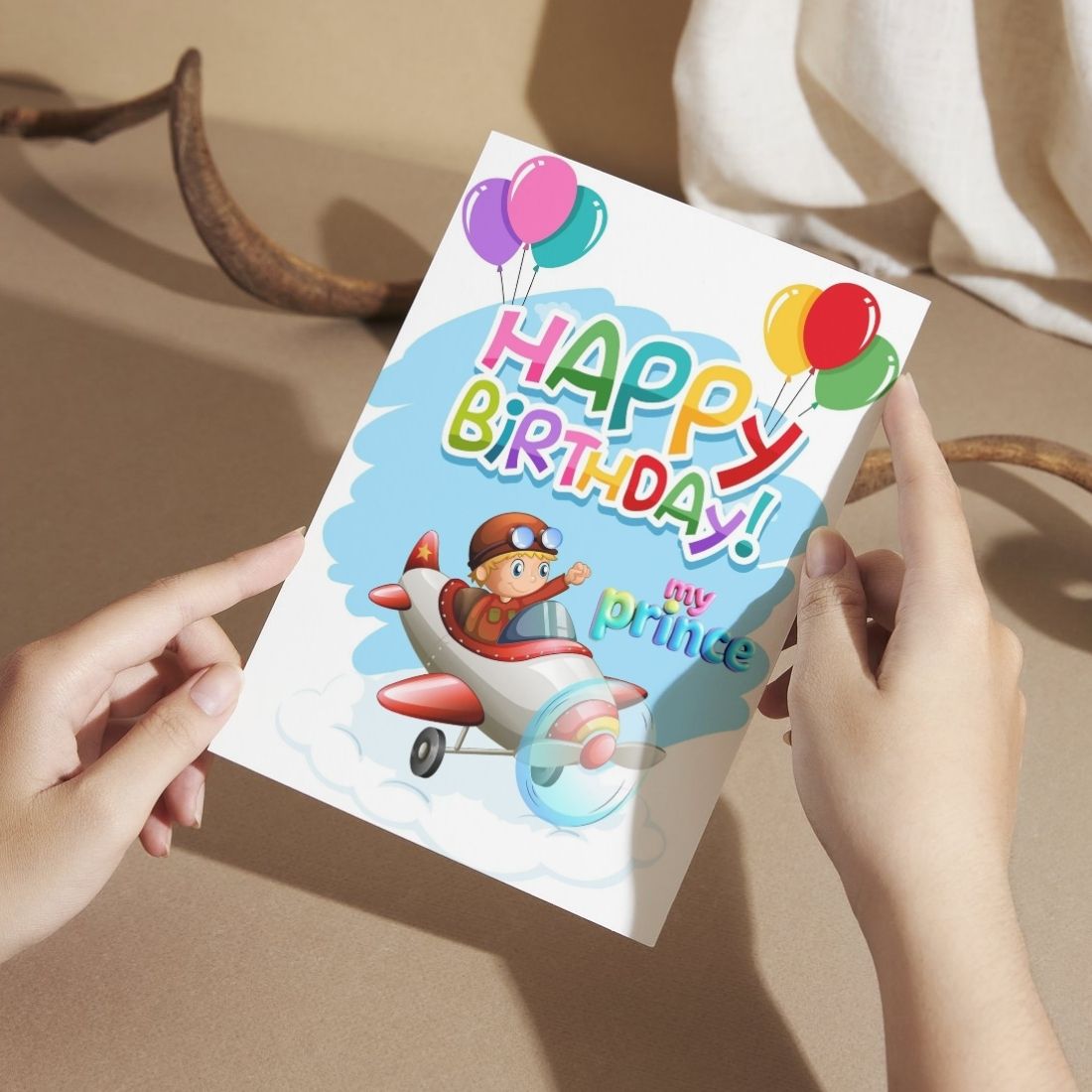 Son Birthday Greeting Card with Envelope