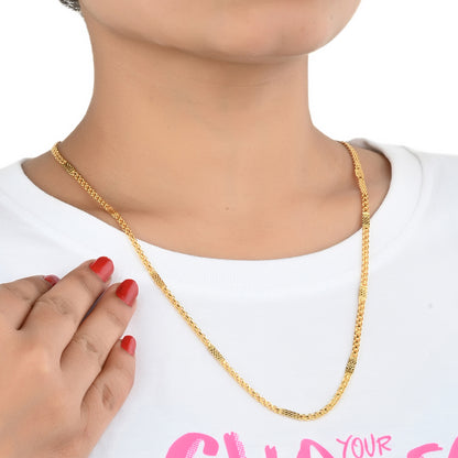 Silver Plated Anklets & 22 inch Gold Plated Chain