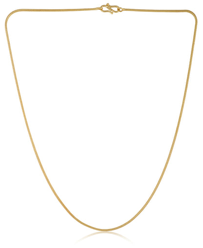 Combo of 2 Gold Plated Chains 22inch Long