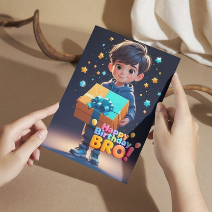 Brother Birthday Greeting Card with Envelope