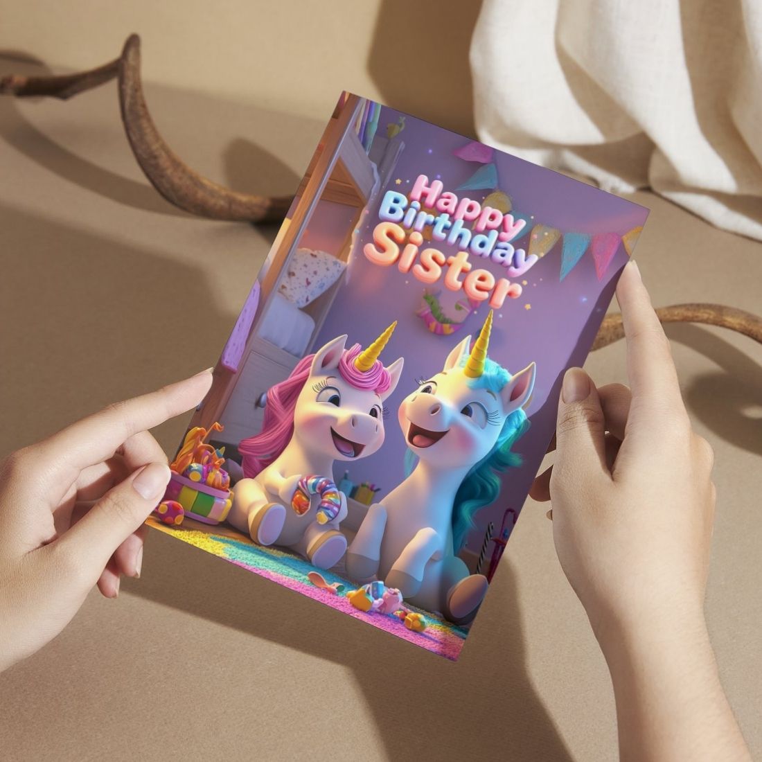 Sister Birthday Greeting Card with Envelope