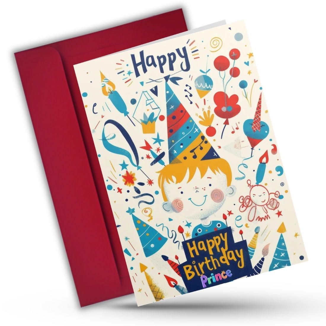 Son Birthday Greeting Card with Envelope