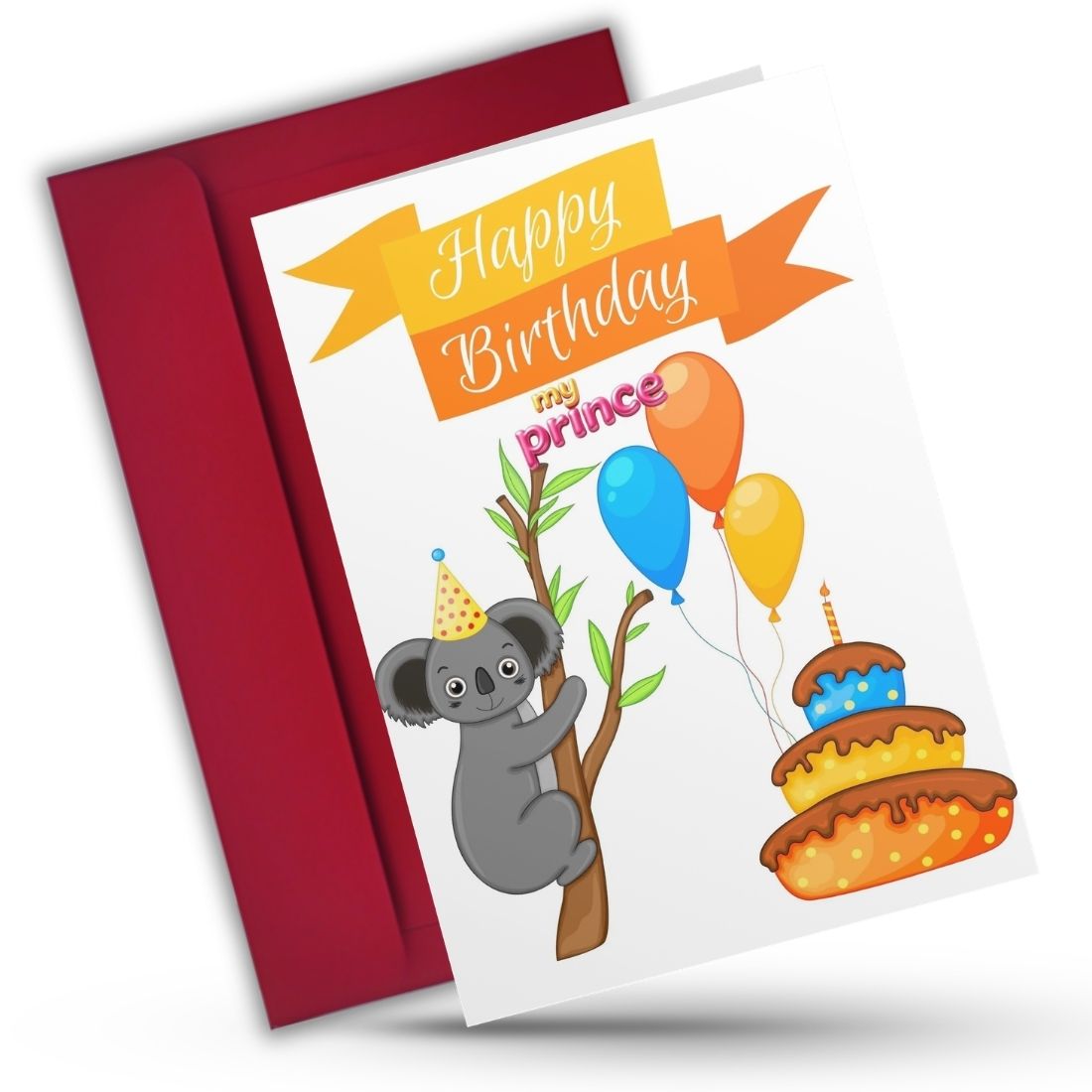 Son Birthday Greeting Card with Envelope