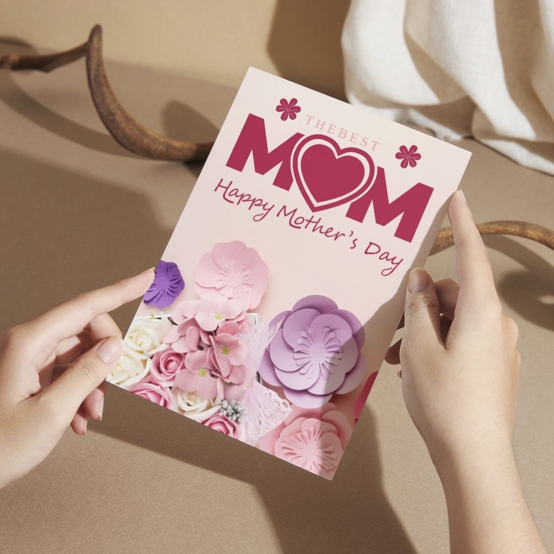Mother's Day Greeting Card with Envelope - Gift for Mom